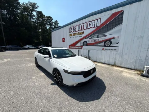 White 2023 Honda Accord Hybrid Touring for sale in Summerville, SC