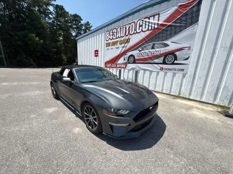 Gray 2019 Ford Mustang EcoBoost Premium for sale in Summerville, SC