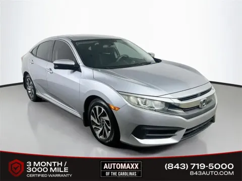 Silver 2018 Honda Civic EX for sale in Summerville, SC