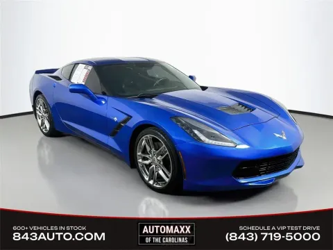 Blue 2015 Chevrolet Corvette Stingray Z51 for sale in Summerville, SC