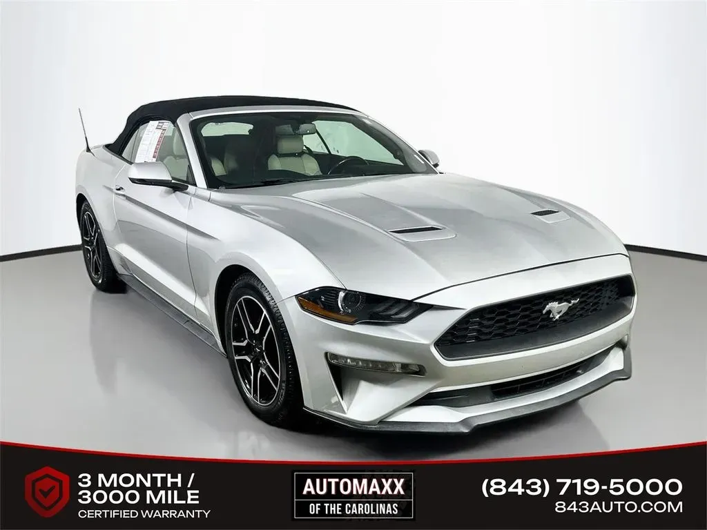 Silver 2019 Ford Mustang EcoBoost Premium for sale in Summerville, SC