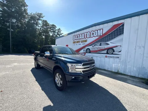 Blue 2019 Ford F-150 Platinum for sale in Summerville, SC