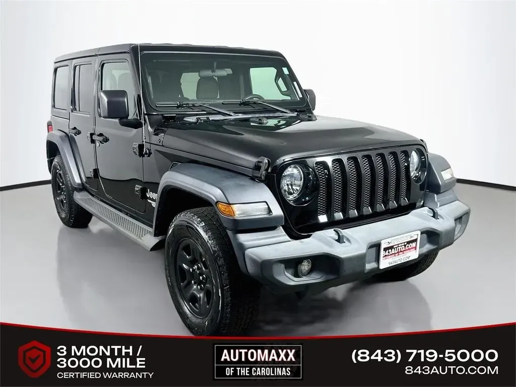Black 2020 Jeep Wrangler Unlimited Sport for sale in Summerville, SC