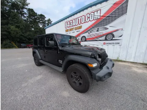 Black 2020 Jeep Wrangler Unlimited Sport for sale in Summerville, SC