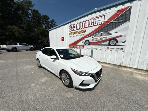 White 2021 Nissan Sentra S for sale in Summerville, SC