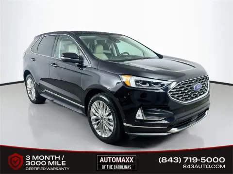 Black 2024 Ford Edge Titanium for sale in Summerville, SC