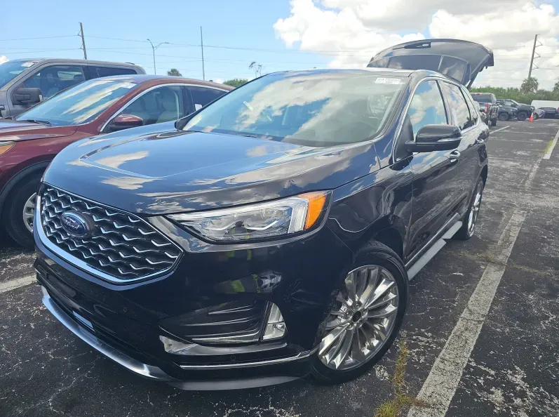Black 2024 Ford Edge Titanium for sale in Summerville, SC