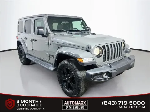 Gray 2021 Jeep Wrangler Unlimited Sahara Altitude for sale in Summerville, SC