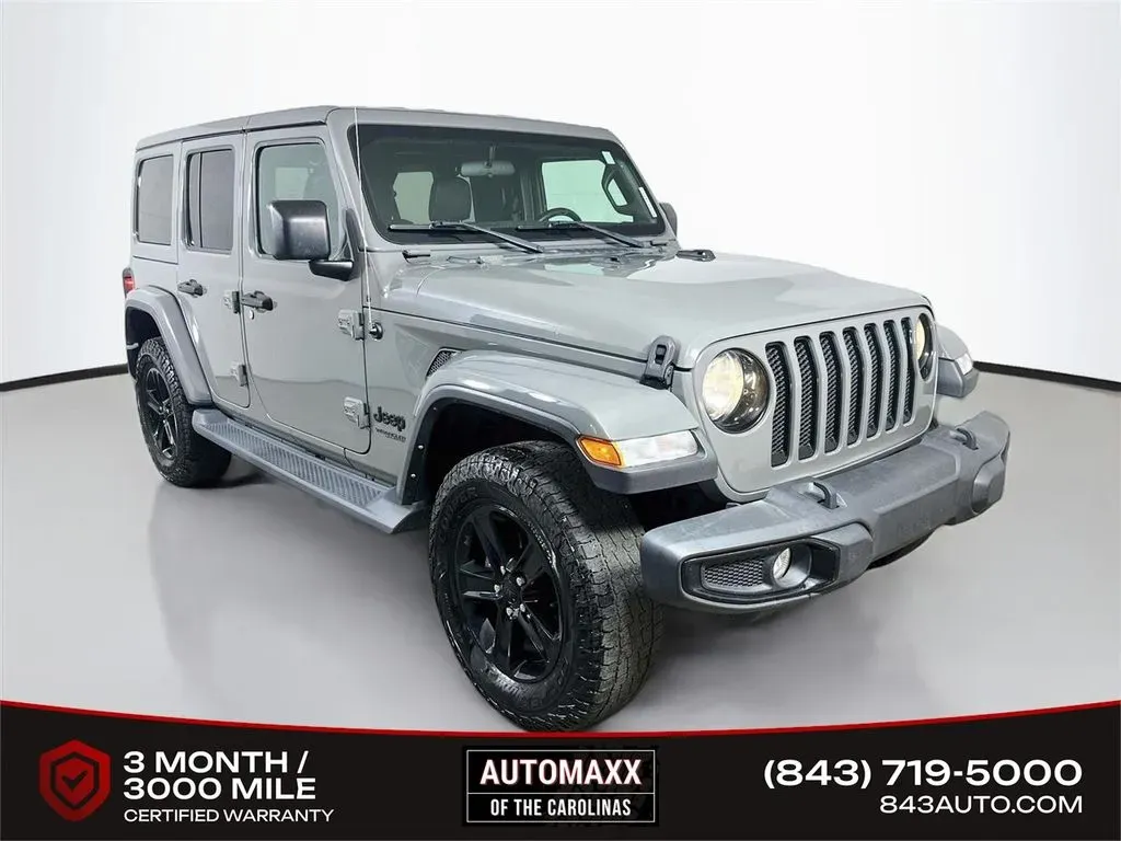 Gray 2021 Jeep Wrangler Unlimited Sahara Altitude for sale in Summerville, SC