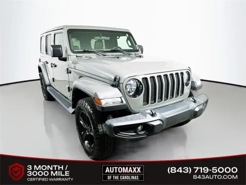 Gray 2021 Jeep Wrangler Unlimited Sahara Altitude for sale in Summerville, SC