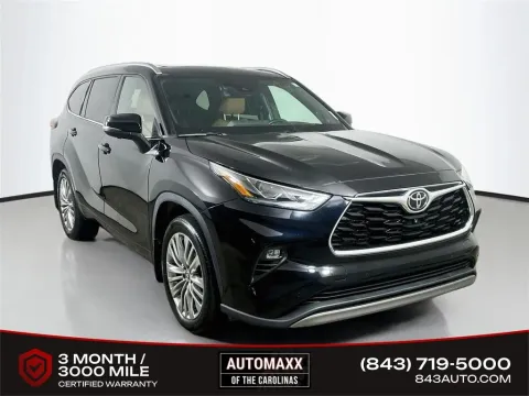 Black 2024 Toyota Highlander Platinum for sale in Summerville, SC