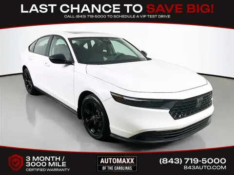 White 2025 Honda Accord SE for sale in Summerville, SC