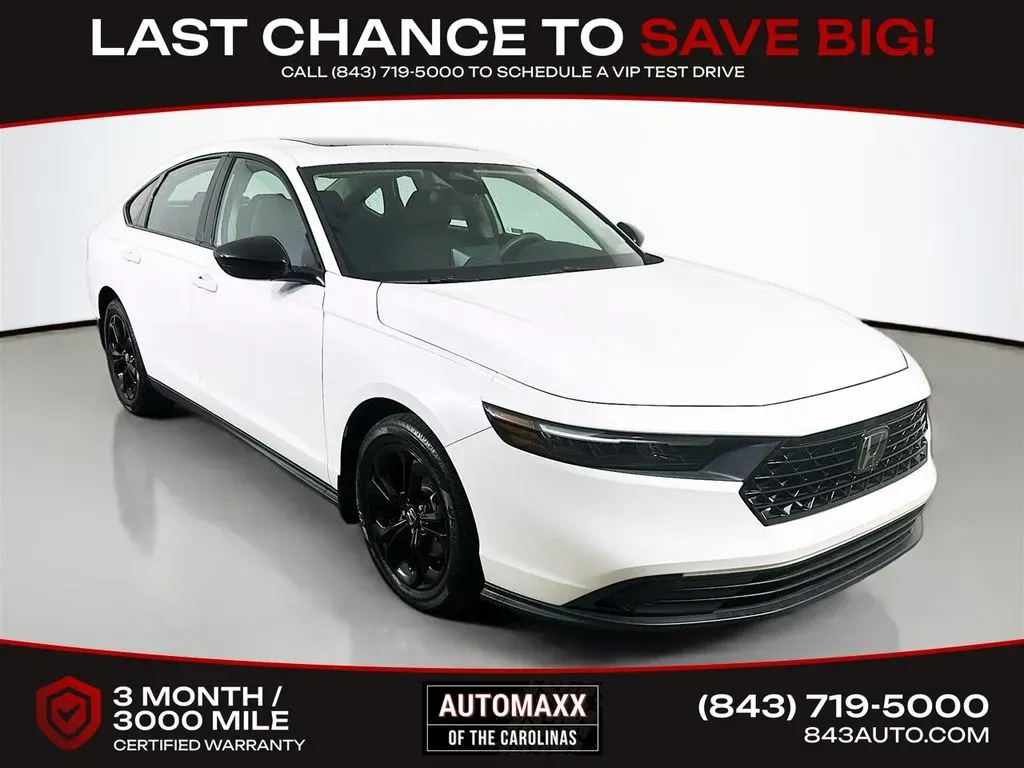 White 2025 Honda Accord SE for sale in Summerville, SC
