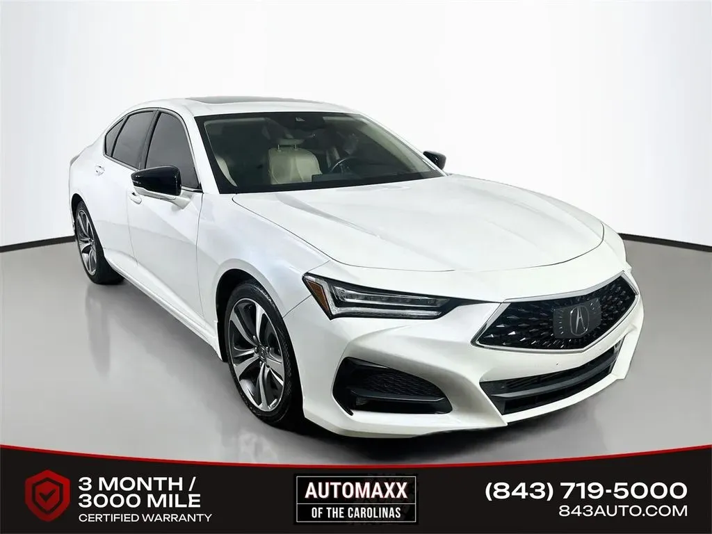 White 2021 Acura TLX Advance for sale in Summerville, SC