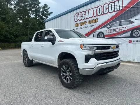 White 2024 Chevrolet Silverado 1500 LT for sale in Summerville, SC