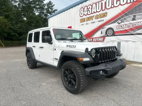 White 2021 Jeep Wrangler Unlimited Willys for sale in Summerville, SC