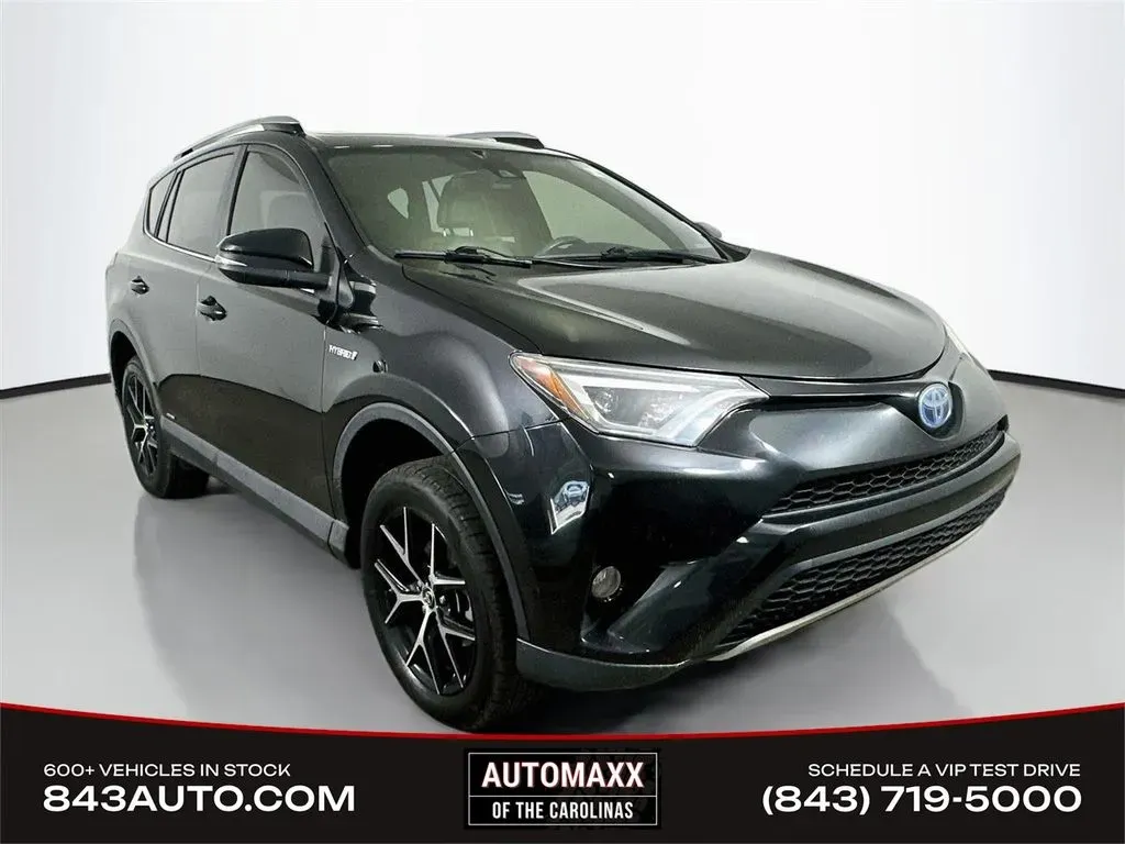 Black 2018 Toyota RAV4 Hybrid SE for sale in Summerville, SC