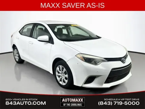 White 2015 Toyota Corolla LE for sale in Summerville, SC