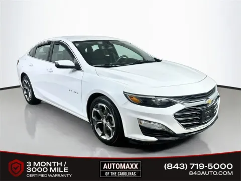 White 2020 Chevrolet Malibu LT for sale in Summerville, SC