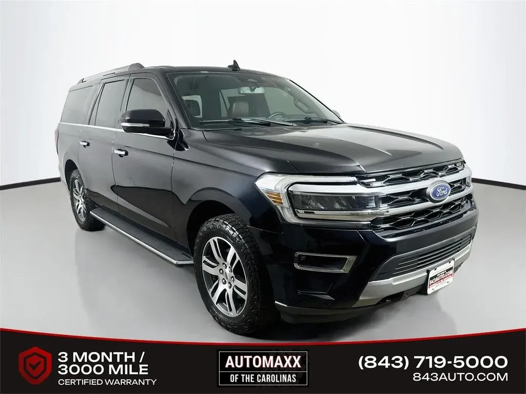Black 2022 Ford Expedition Max Limited for sale in Summerville, SC