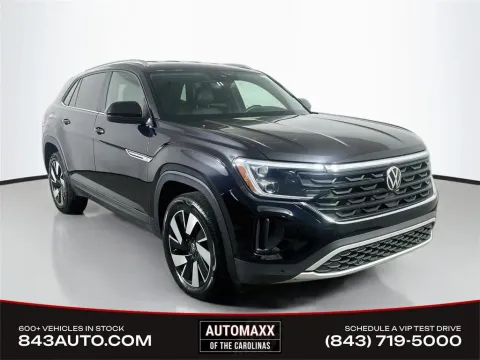 Black 2025 Volkswagen Atlas Cross Sport 2.0T SE w/Technology for sale in Summerville, SC
