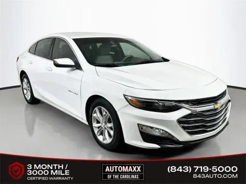 White 2019 Chevrolet Malibu LT for sale in Summerville, SC
