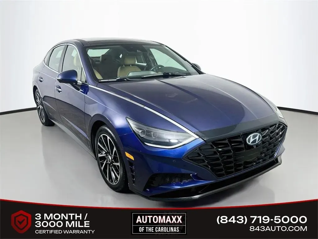Blue 2021 Hyundai Sonata Limited for sale in Summerville, SC