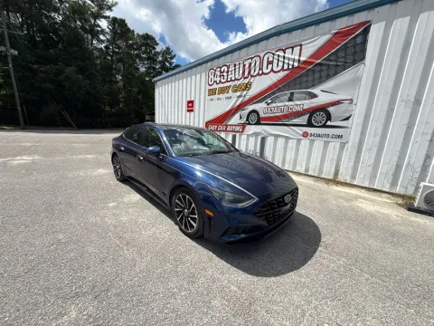 Blue 2021 Hyundai Sonata Limited for sale in Summerville, SC