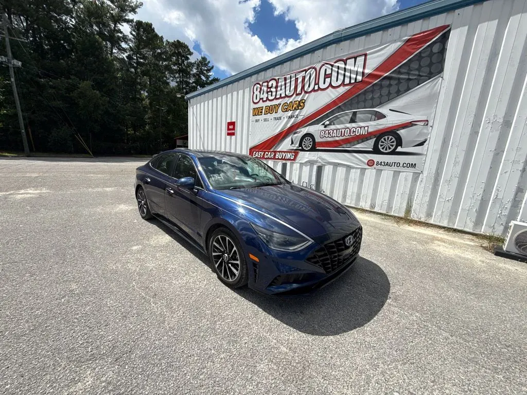 Blue 2021 Hyundai Sonata Limited for sale in Summerville, SC