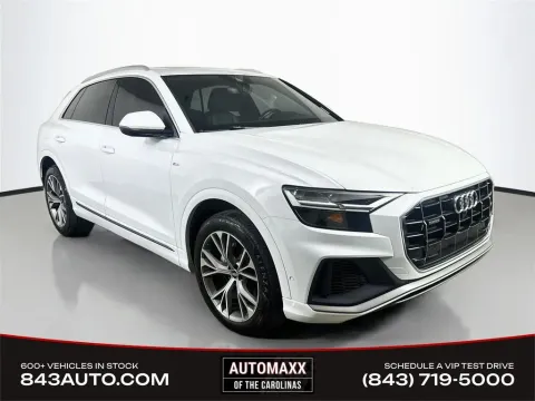 White 2021 Audi Q8 55 Premium Plus for sale in Summerville, SC