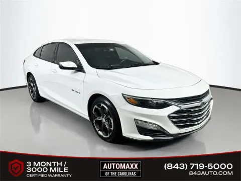 White 2022 Chevrolet Malibu LT for sale in Summerville, SC