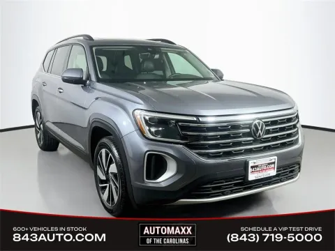 Black 2024 Volkswagen Atlas 2.0T SE w/Technology for sale in Summerville, SC
