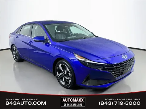 Blue 2023 Hyundai Elantra Hybrid Limited for sale in Summerville, SC