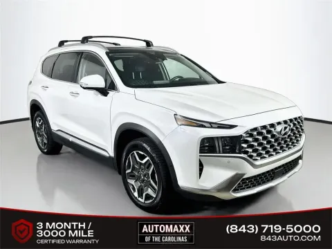White 2022 Hyundai Santa Fe Hybrid Limited for sale in Summerville, SC