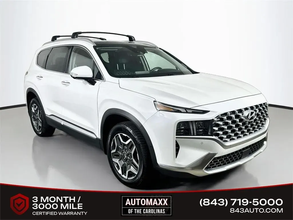 White 2022 Hyundai Santa Fe Hybrid Limited for sale in Summerville, SC