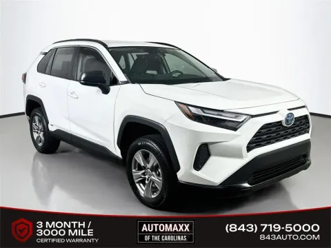 White 2023 Toyota RAV4 Hybrid LE for sale in Summerville, SC