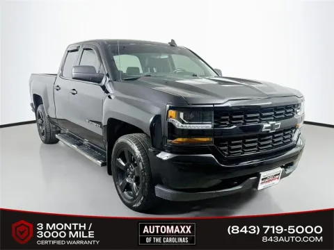 Black 2018 Chevrolet Silverado 1500 Custom for sale in Summerville, SC