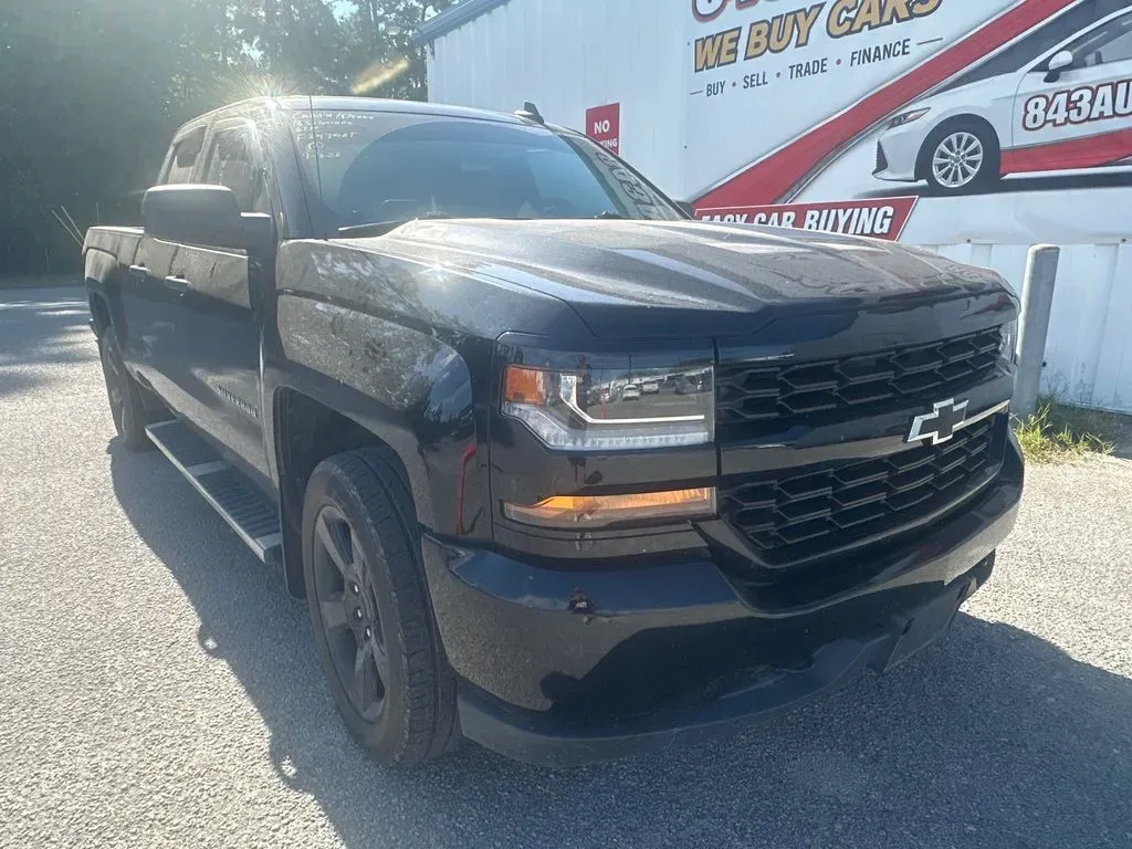 Black 2018 Chevrolet Silverado 1500 Custom for sale in Summerville, SC