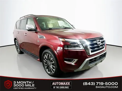 Red 2021 Nissan Armada Platinum for sale in Summerville, SC