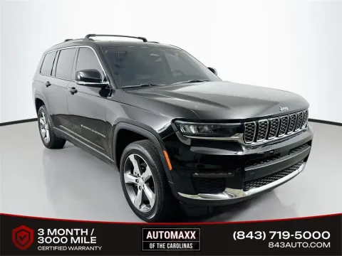 Black 2021 Jeep Grand Cherokee L Limited for sale in Summerville, SC