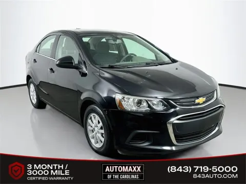 Black 2019 Chevrolet Sonic LT for sale in Summerville, SC