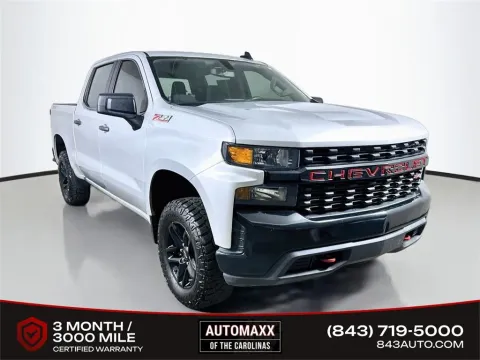 Silver 2021 Chevrolet Silverado 1500 Custom Trail Boss for sale in Summerville, SC