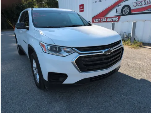 White 2021 Chevrolet Traverse LS for sale in Summerville, SC