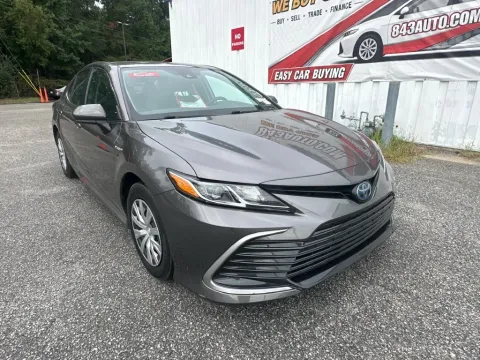 Gray 2021 Toyota Camry Hybrid LE for sale in Summerville, SC