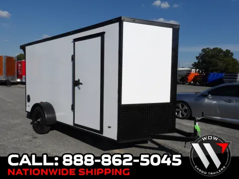 White 2025 Steel Pines Cargo 6X12 Enclosed for sale in Cochran, GA