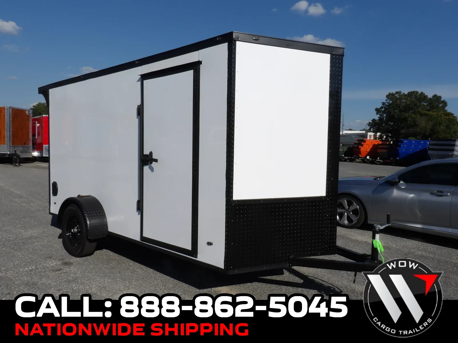 White 2025 Steel Pines Cargo 6X12 Enclosed for sale in Cochran, GA