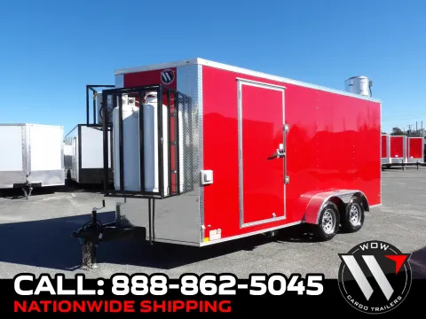 Red 2026 Diamond Cargo 7X16 Enclosed for sale in Cochran, GA