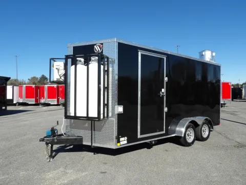 Another view of 2026 Diamond Cargo 7X16 Enclosed for sale in Cochran, GA at WOW Cargo Trailers
