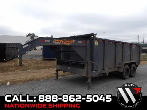 Gray 2023 Down 2 Earth 7X16X4 GN Dump 8K for sale in Cochran, GA