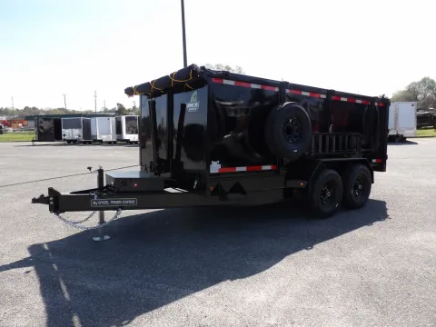 Photos of 2026 Steel Pines Cargo 7X14 Dump for sale in Cochran, GA at WOW Cargo Trailers